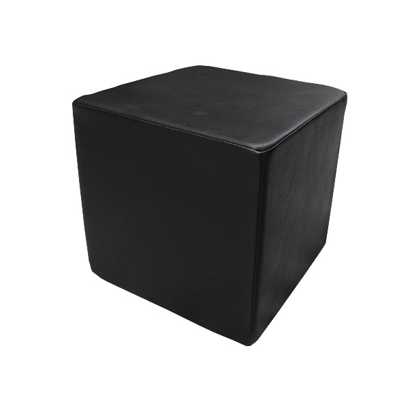 Leather Cube Stool