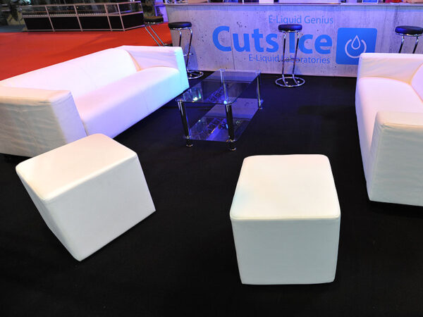 15094A white cube stool hire