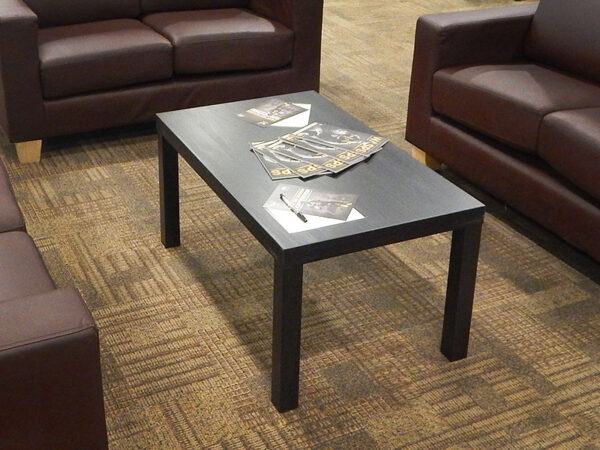 15099 large black coffee table hire