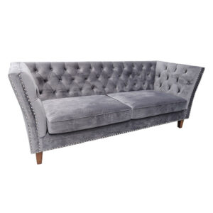 3 Seater Marlborough Velour Sofa
