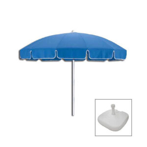 patio umbrella & base - blue
