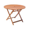 Round Hardwood Table