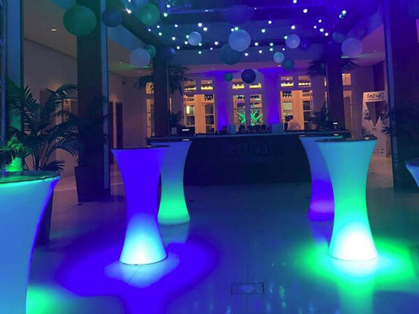 HS005 led cocktail table hire
