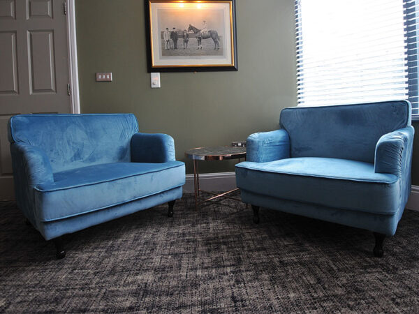 Luxury velour seating provides an authentic look