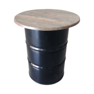 oil drum poseur table