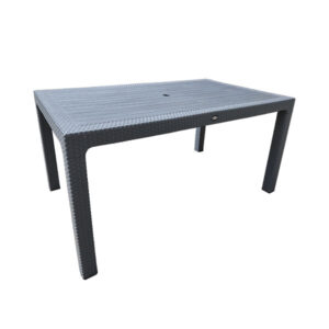 york rectangular rattan table