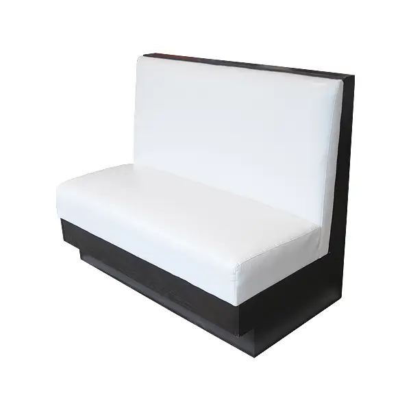 Booth Seat 1 Booth Seat White Faux Leather