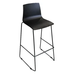 Spaceworks 19 contour black stool